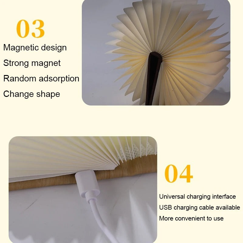 3D Folding Book LED Night Light