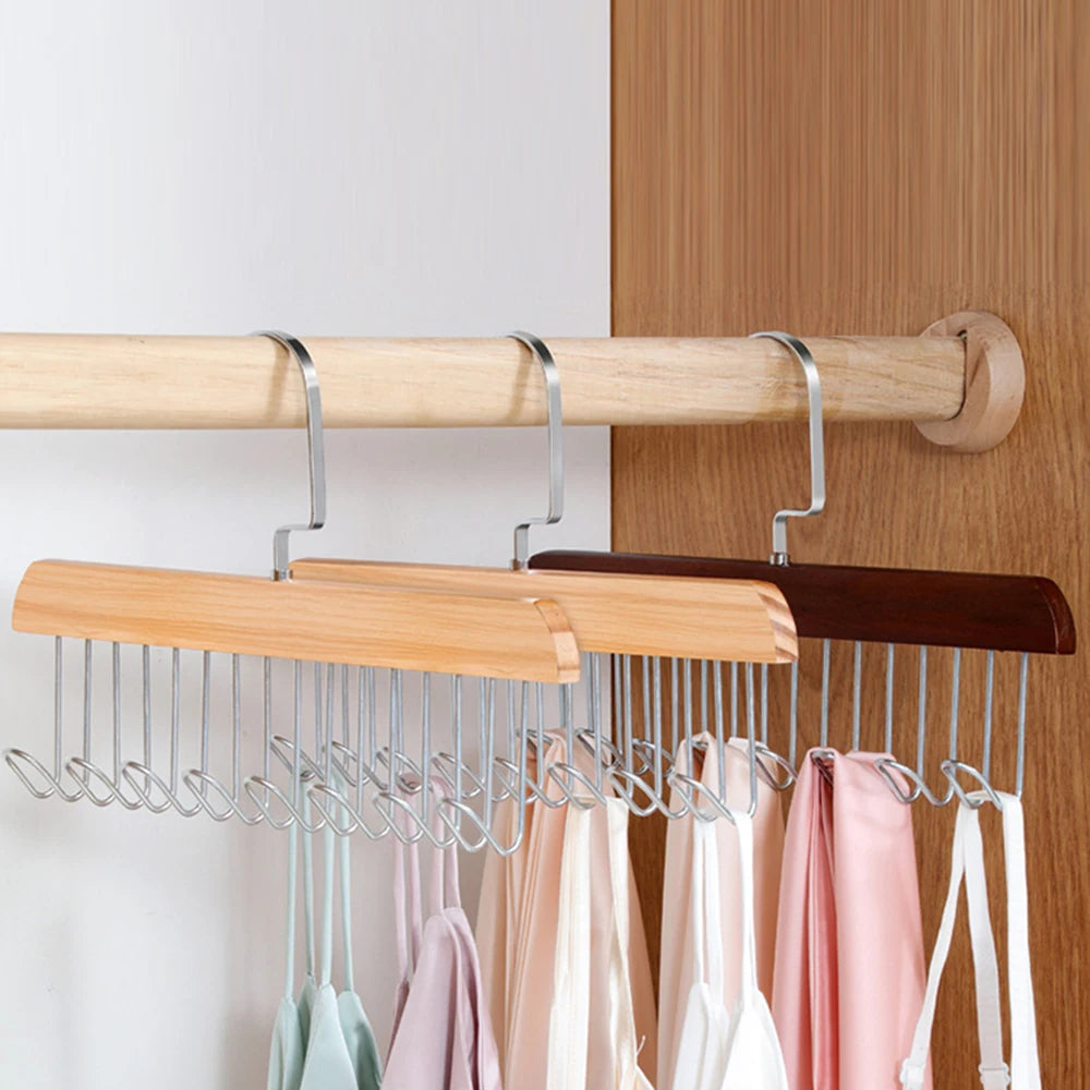8 Wood Hook Hanger
