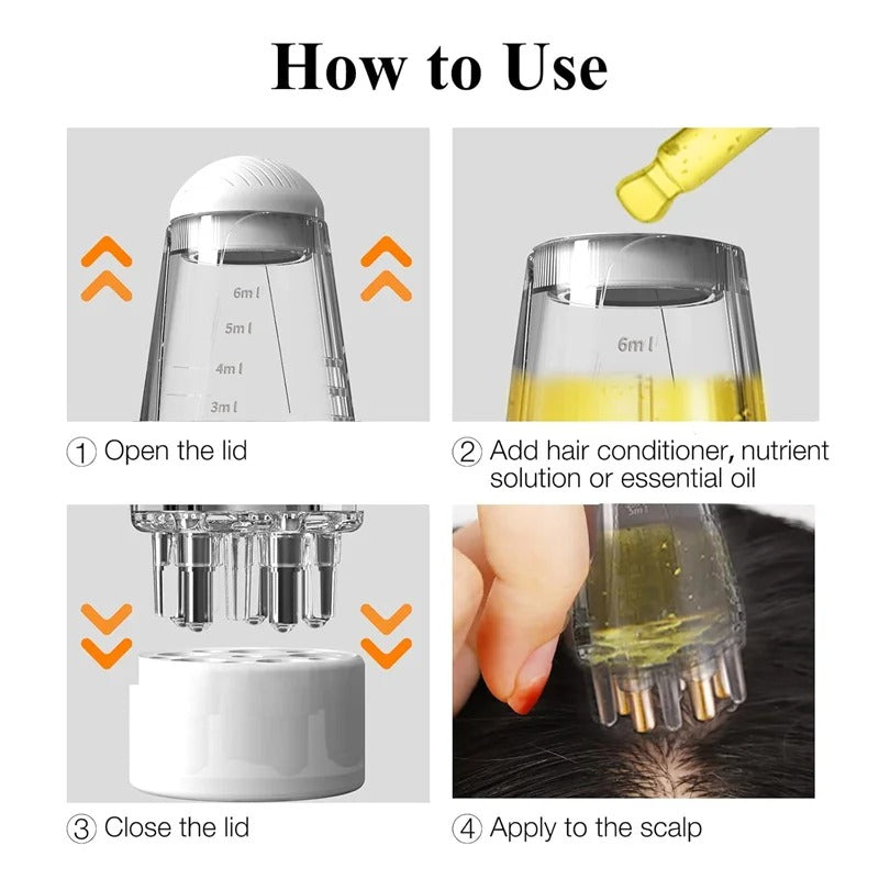 Scalp Oil Applicator Comb