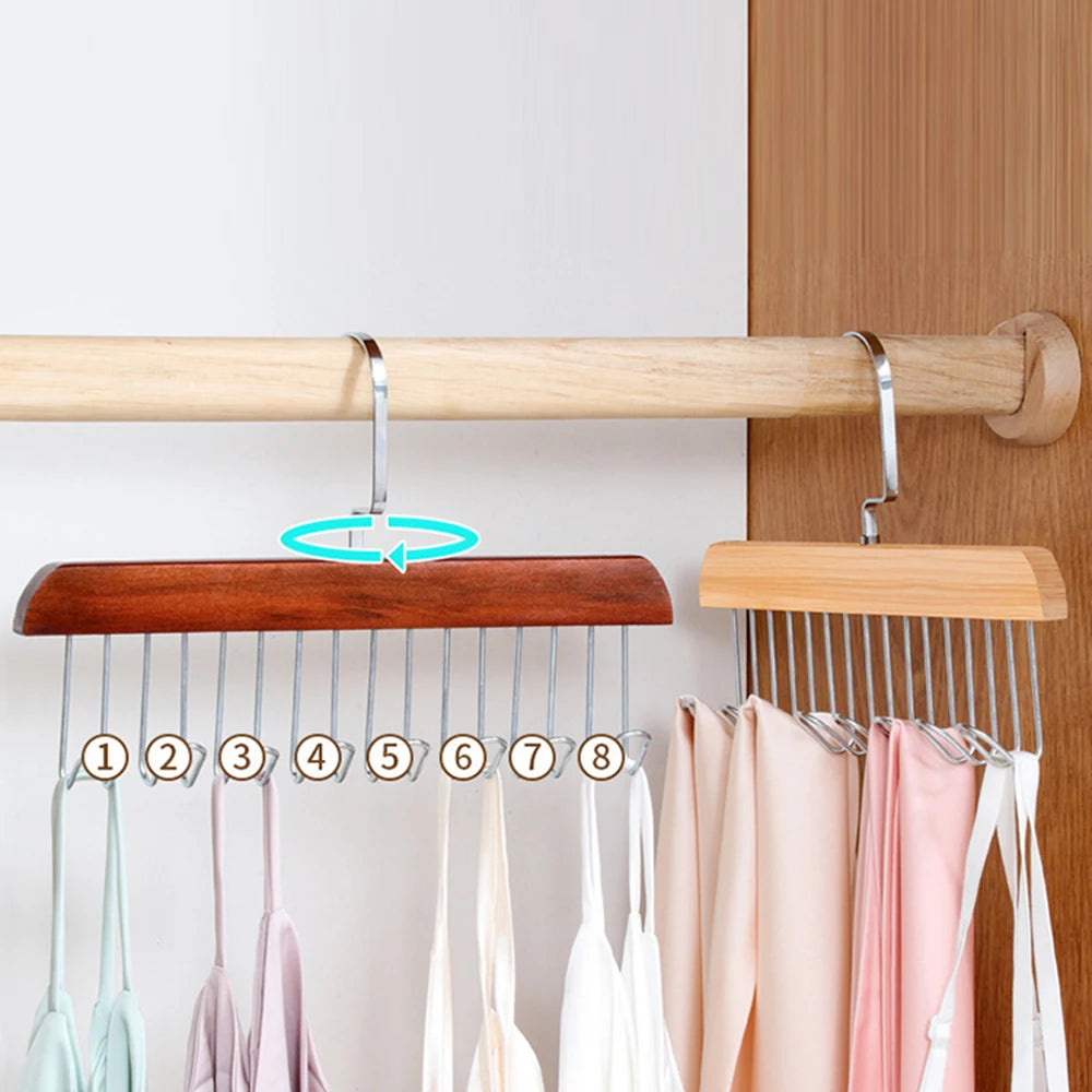 8 Wood Hook Hanger