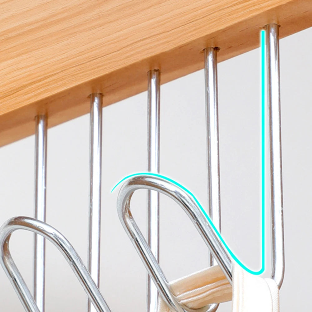 8 Wood Hook Hanger