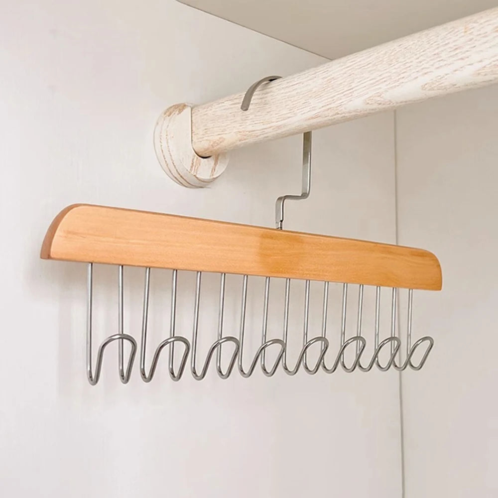 8 Wood Hook Hanger