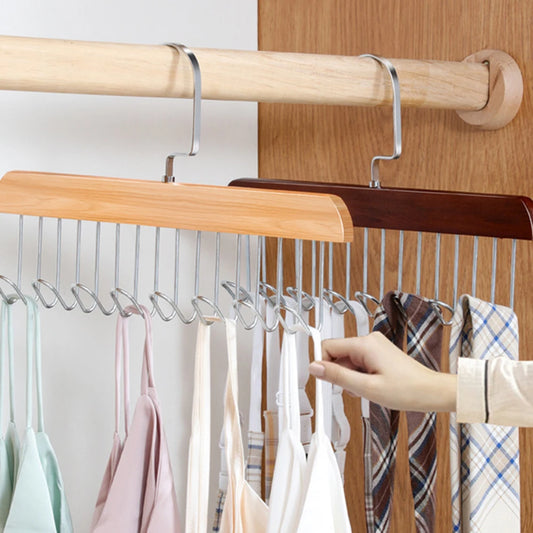 8 Wood Hook Hanger