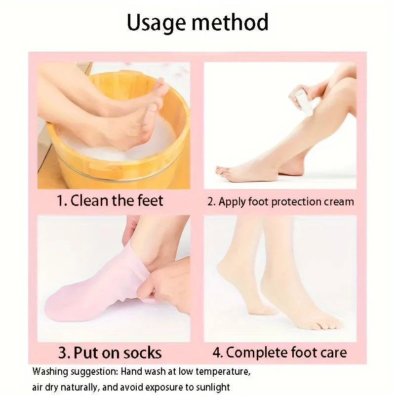Moisturizing Silicone Gel Socks
