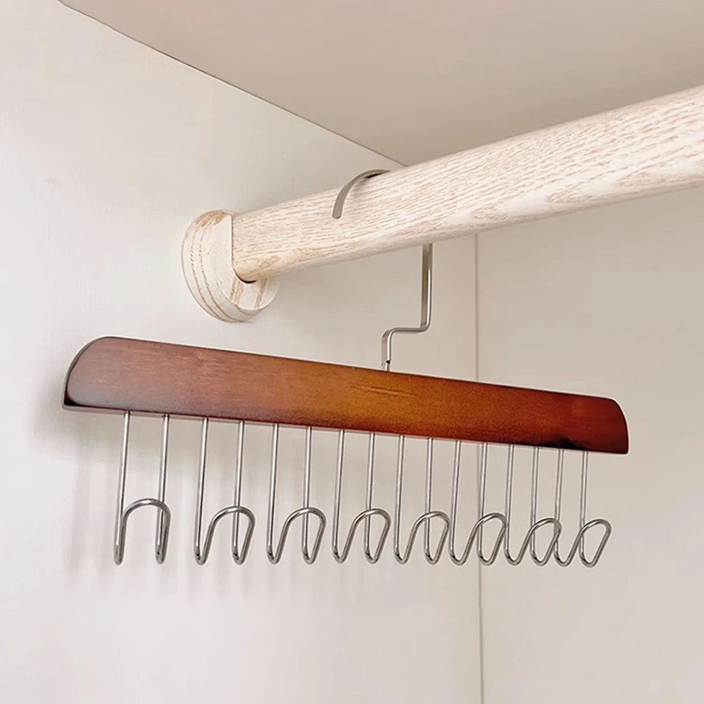 8 Wood Hook Hanger