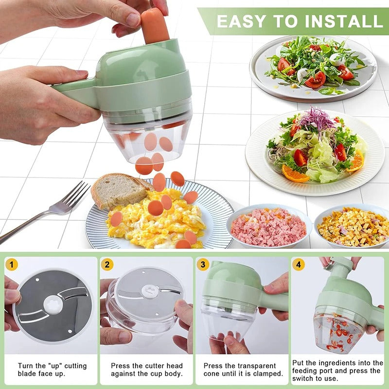 Electric Vegetable Cutter Set