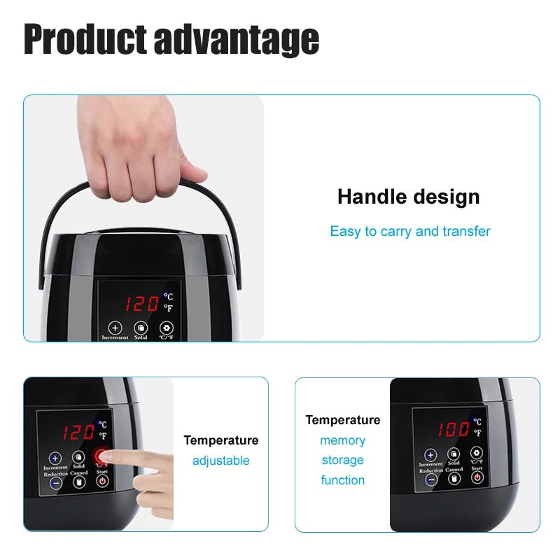 Foldable Depilator Wax Pot
